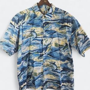Oceanic Print Men's Casual Shirt